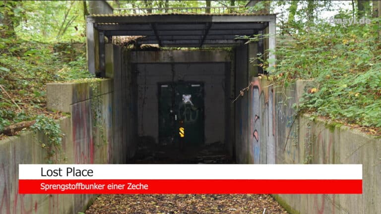 Lost Place Sprengstoffbunker einer Zeche im Ruhrgebiet für Sprengstoff und Zünder in den Bergwerken