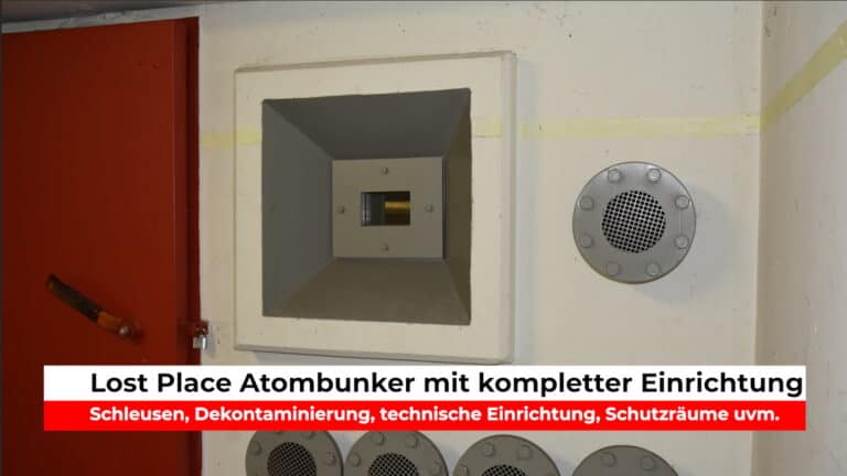 Lost Place Atombunker mit kompletter Einrichtung Notstrom, Wasseraufbereitung, Luftfilterung - B0070