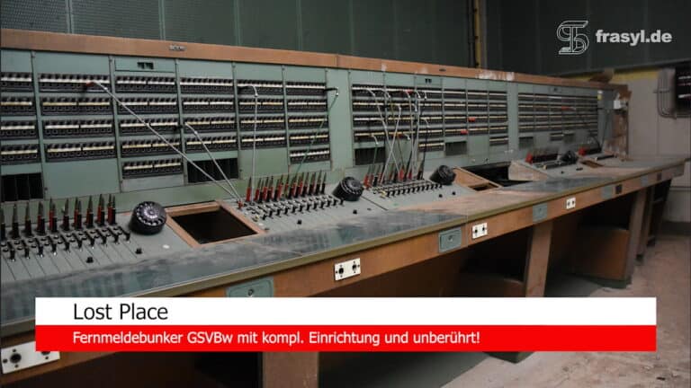 Lost Place Fernmeldebunker GSVBw mit kompl. Einrichtung und unberührt! - Atombunker der Bundeswehr