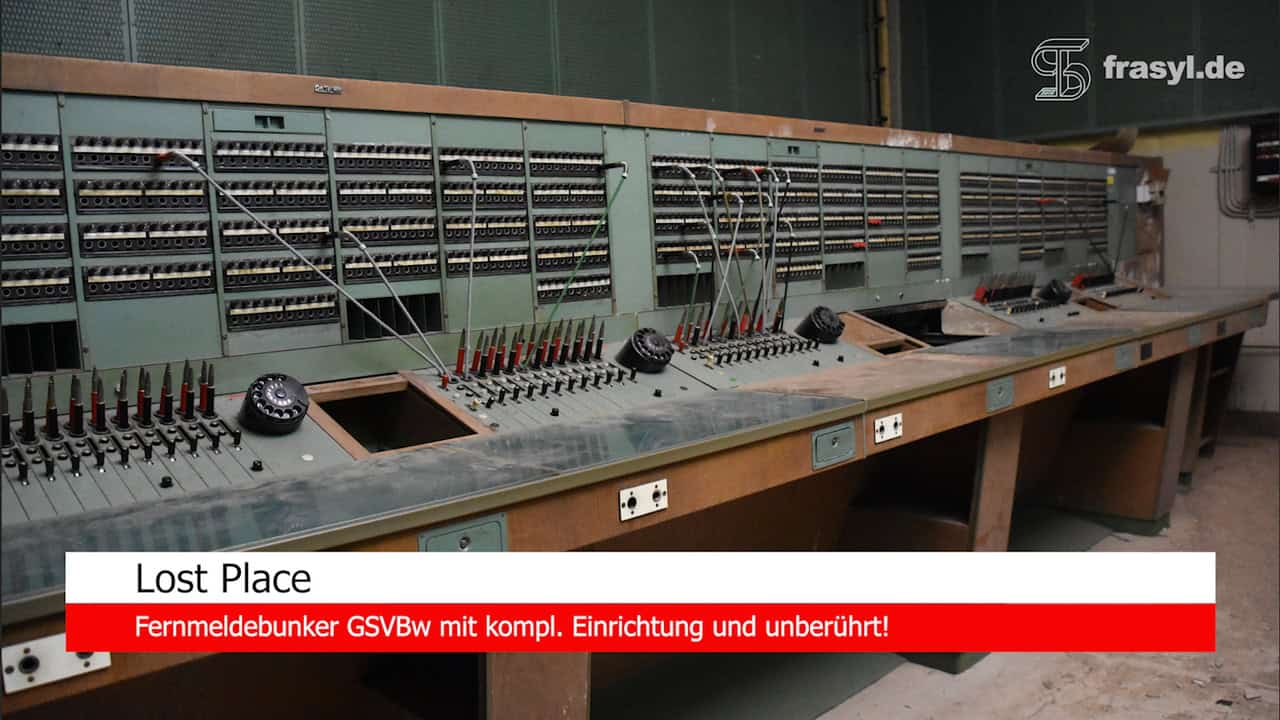 Lost Place Fernmeldebunker GSVBw mit kompl. Einrichtung und unberührt! - Atombunker der Bundeswehr