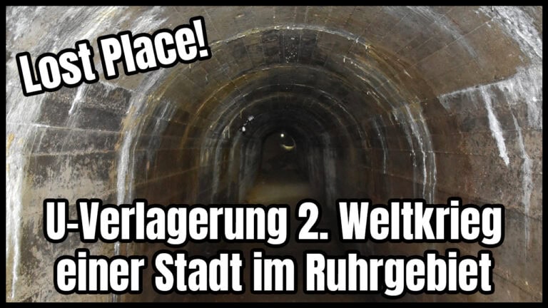 Lost Place Bunker und U-Verlagerung aus dem 2. Weltkrieg mit langen Gängen und vielen Räumen