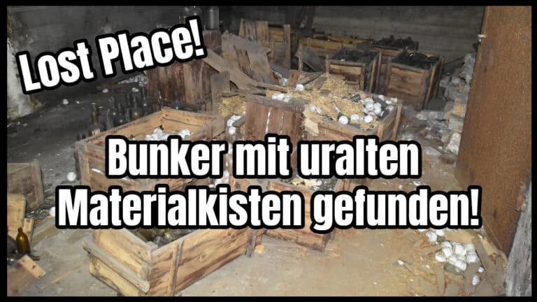 Lost Place Flaschenbunker -Bunker mit uralten Materialkisten aus 2. Weltkrieg gefunden - B0160