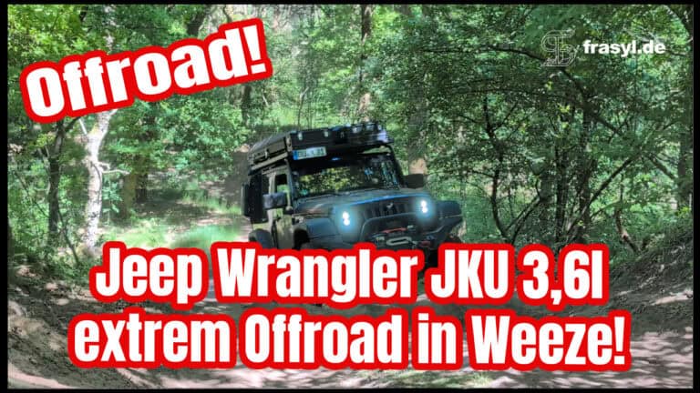 Saisonauftakt Jeep Wrangler Rubicon im Offroad Park Weeze